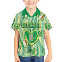 Personalized Italy Umbria Hawaiian Shirt Flag Emerald Heart Candy