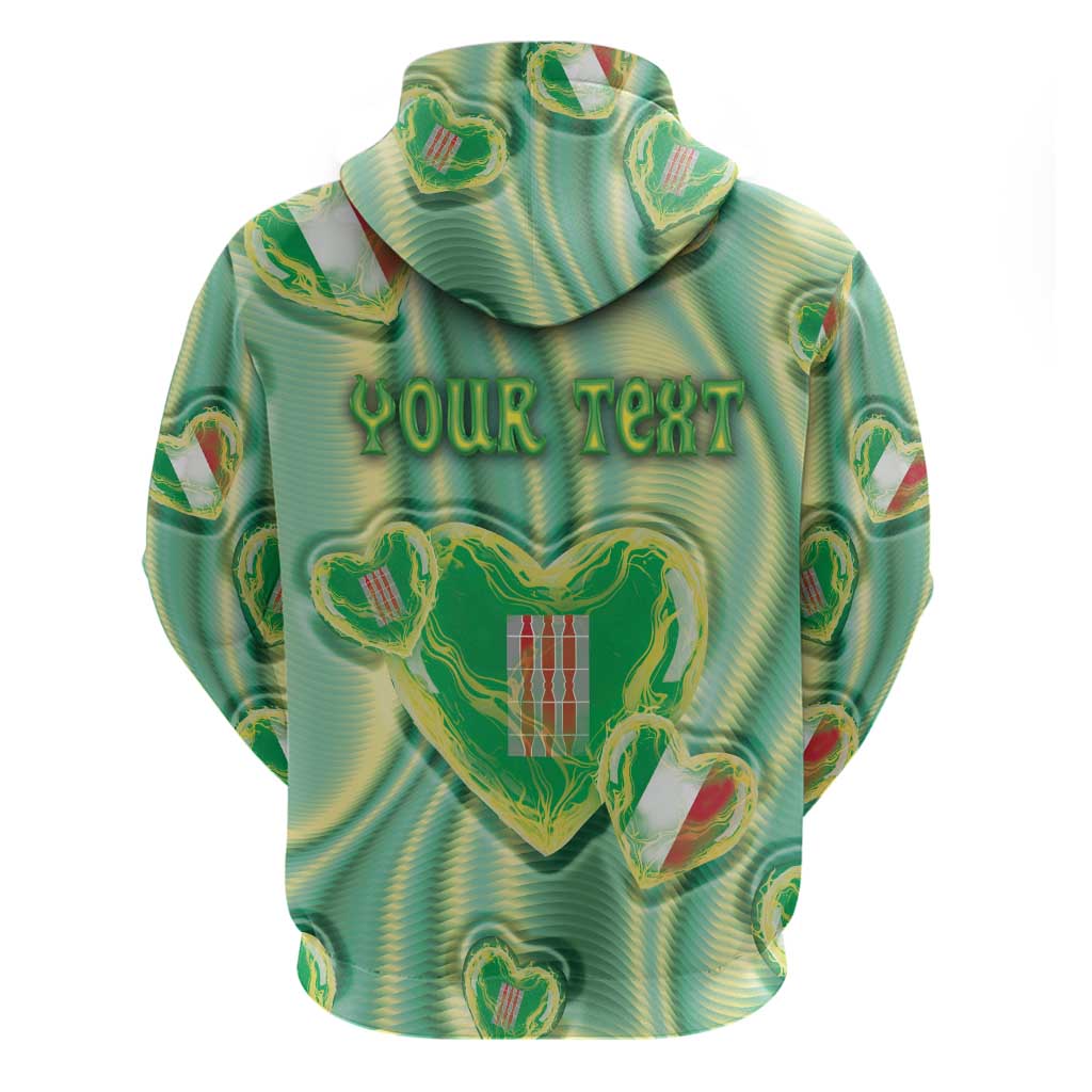 Personalized Italy Umbria Hoodie Flag Emerald Heart Candy