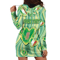 Personalized Italy Umbria Hoodie Dress Flag Emerald Heart Candy