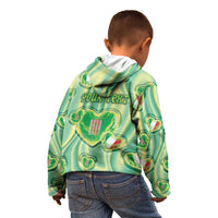 Personalized Italy Umbria Kid Hoodie Flag Emerald Heart Candy