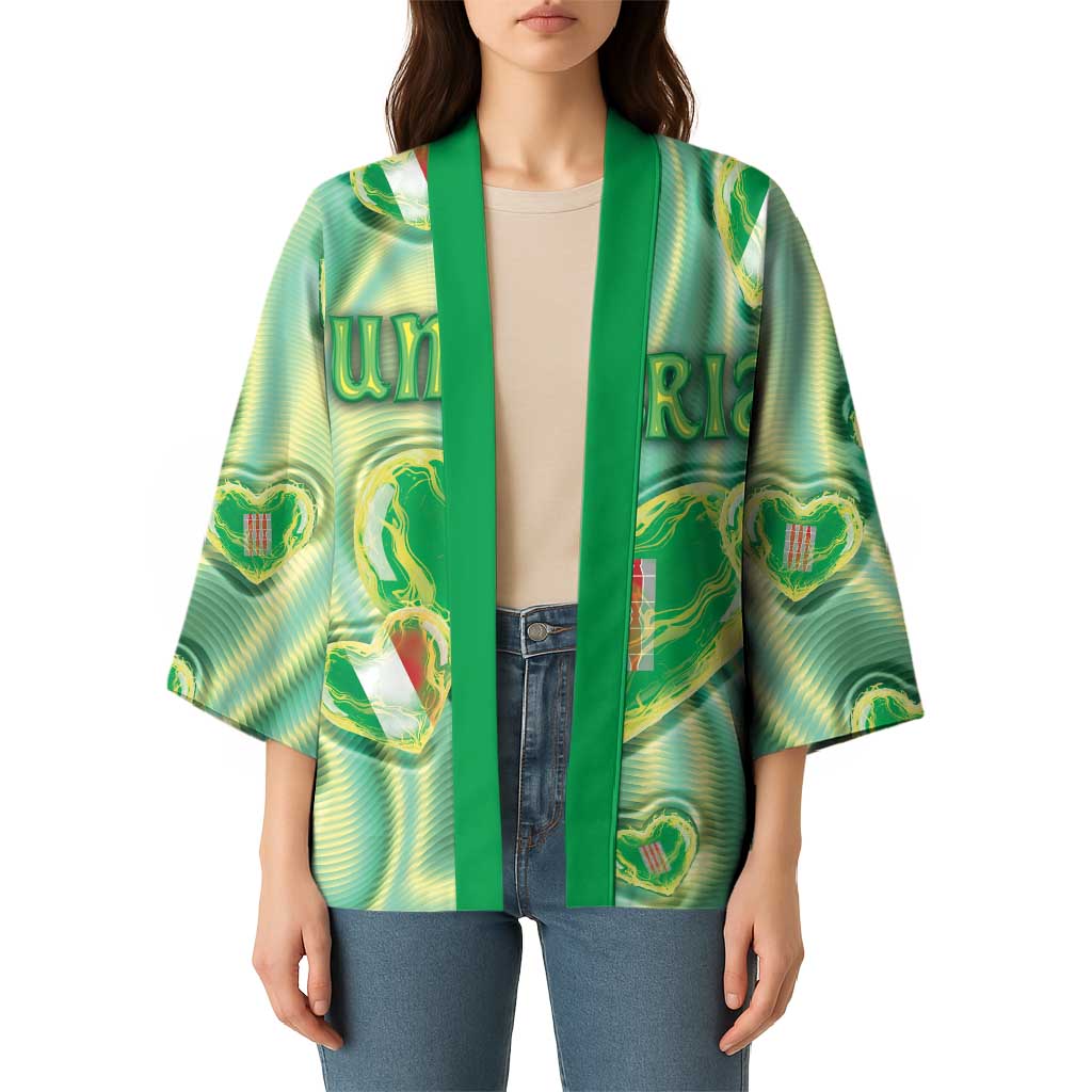 Personalized Italy Umbria Kimono Flag Emerald Heart Candy