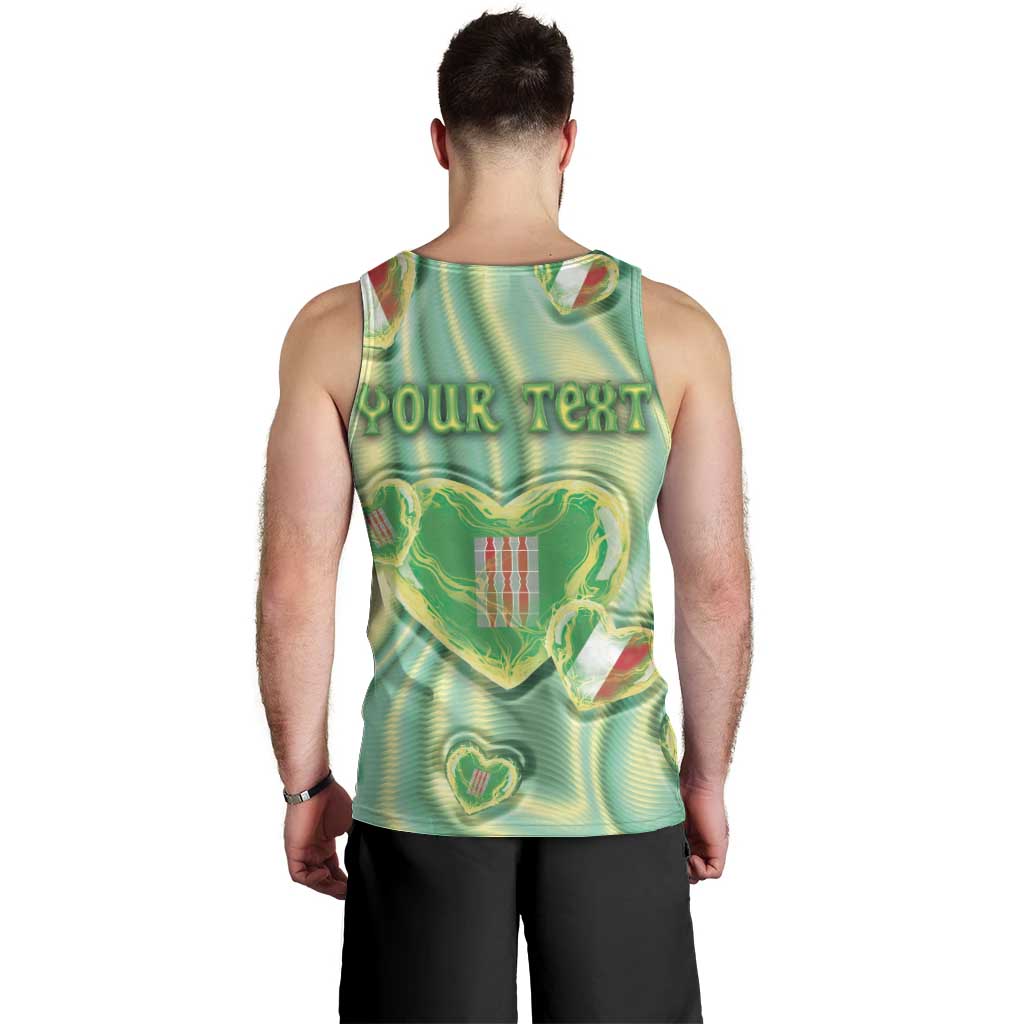 Personalized Italy Umbria Men Tank Top Flag Emerald Heart Candy