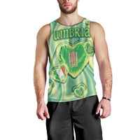 Personalized Italy Umbria Men Tank Top Flag Emerald Heart Candy