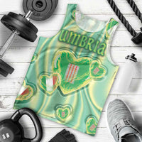 Personalized Italy Umbria Men Tank Top Flag Emerald Heart Candy