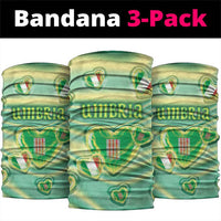 Italy Umbria Neck Gaiter Flag Emerald Heart Candy
