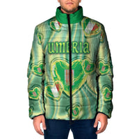 Personalized Italy Umbria Padded Jacket Flag Emerald Heart Candy