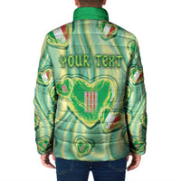 Personalized Italy Umbria Padded Jacket Flag Emerald Heart Candy