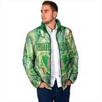 Personalized Italy Umbria Padded Jacket Flag Emerald Heart Candy