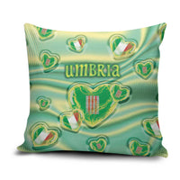 Italy Umbria Pillow Cover Flag Emerald Heart Candy