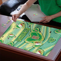 Italy Umbria Puzzle Flag Emerald Heart Candy