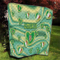 Italy Umbria Quilt Flag Emerald Heart Candy