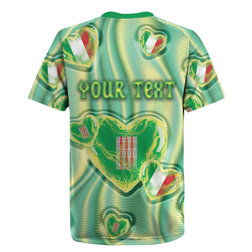 Personalized Italy Umbria Rugby Jersey Flag Emerald Heart Candy