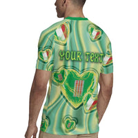 Personalized Italy Umbria Rugby Jersey Flag Emerald Heart Candy
