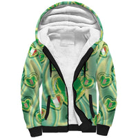 Personalized Italy Umbria Sherpa Hoodie Flag Emerald Heart Candy