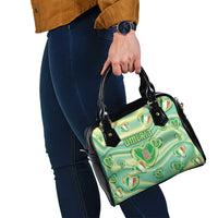 Italy Umbria Shoulder Handbag Flag Emerald Heart Candy