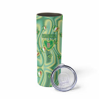 Personalized Italy Umbria Skinny Tumbler Flag Emerald Heart Candy
