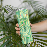 Personalized Italy Umbria Skinny Tumbler Flag Emerald Heart Candy