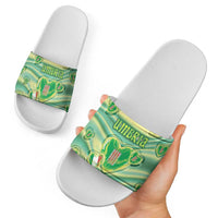 Italy Umbria Slide Sandals Flag Emerald Heart Candy