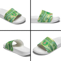 Italy Umbria Slide Sandals Flag Emerald Heart Candy