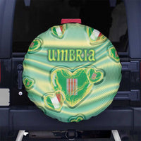 Italy Umbria Spare Tire Cover Flag Emerald Heart Candy