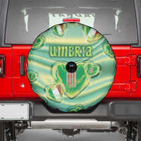 Italy Umbria Spare Tire Cover Flag Emerald Heart Candy