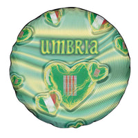 Italy Umbria Spare Tire Cover Flag Emerald Heart Candy
