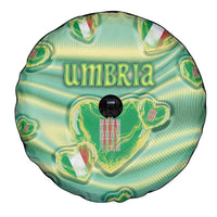 Italy Umbria Spare Tire Cover Flag Emerald Heart Candy