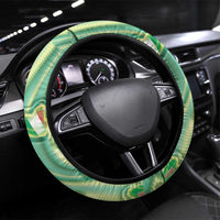Italy Umbria Steering Wheel Cover Flag Emerald Heart Candy