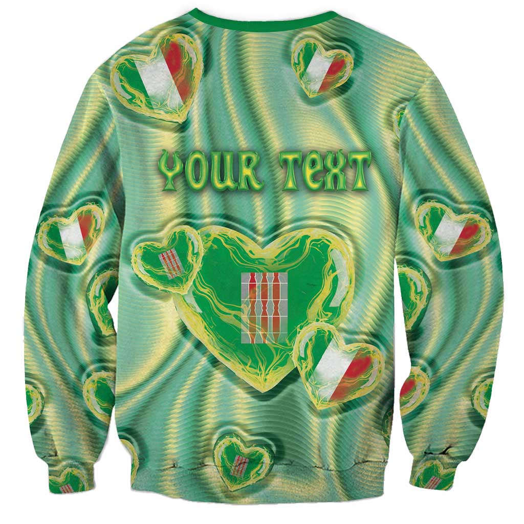 Personalized Italy Umbria Sweatshirt Flag Emerald Heart Candy