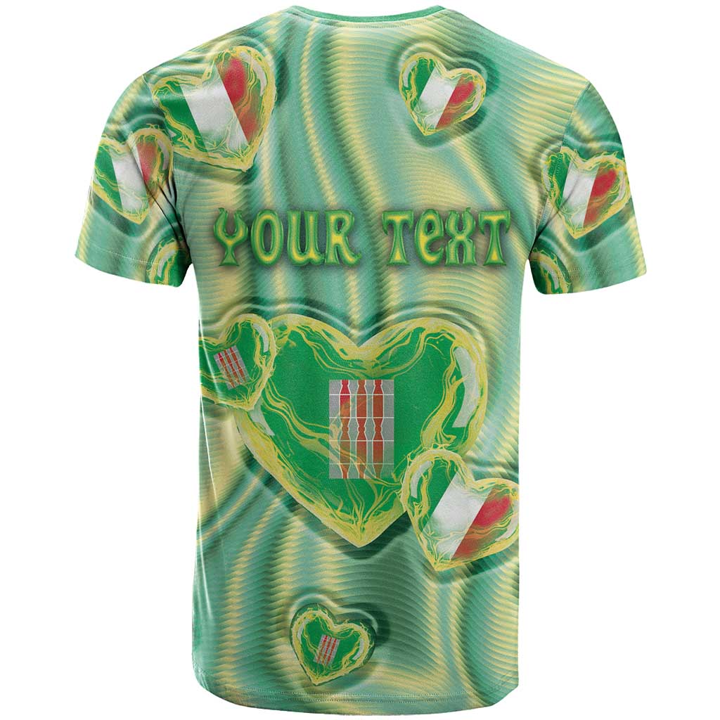 Personalized Italy Umbria T Shirt Flag Emerald Heart Candy