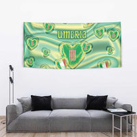 Italy Umbria Tapestry Flag Emerald Heart Candy