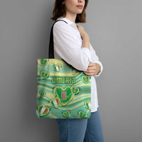 Italy Umbria Tote Bag Flag Emerald Heart Candy