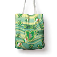 Italy Umbria Tote Bag Flag Emerald Heart Candy