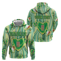 Personalized Italy Umbria Zip Hoodie Flag Emerald Heart Candy