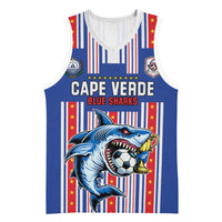 Custom Cape Verde Football Basketball Jersey Monster Blue Shark Striped Style