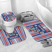 Cape Verde Football Bathroom Set Monster Blue Shark Striped Style