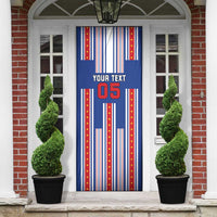 Custom Cape Verde Football Door Cover Monster Blue Shark Striped Style