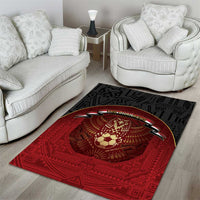 Egypt Football Area Rug Tribal Eagle With Ancient Egyptian Patterns
