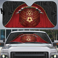 Egypt Football Auto Sun Shade Tribal Eagle With Ancient Egyptian Patterns