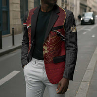 Custom Egypt Football Blazer Tribal Eagle With Ancient Egyptian Patterns