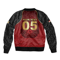 Custom Egypt Football Bomber Jacket Tribal Eagle With Ancient Egyptian Patterns