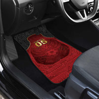Custom Egypt Football Car Mats Tribal Eagle With Ancient Egyptian Patterns