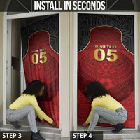 Custom Egypt Football Door Cover Tribal Eagle With Ancient Egyptian Patterns