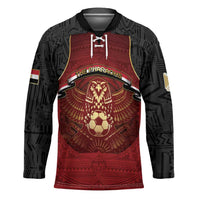 Custom Egypt Football Hockey Jersey Tribal Eagle With Ancient Egyptian Patterns