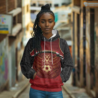 Custom Egypt Football Hoodie Tribal Eagle With Ancient Egyptian Patterns