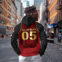 Custom Egypt Football Hoodie Tribal Eagle With Ancient Egyptian Patterns