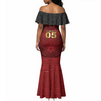 Custom Egypt Football Mermaid Dress Tribal Eagle With Ancient Egyptian Patterns