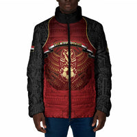 Custom Egypt Football Padded Jacket Tribal Eagle With Ancient Egyptian Patterns