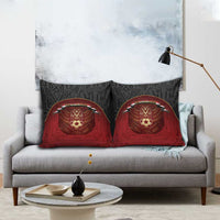 Egypt Football Pillow Cover Tribal Eagle With Ancient Egyptian Patterns