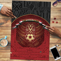 Egypt Football Puzzle Tribal Eagle With Ancient Egyptian Patterns